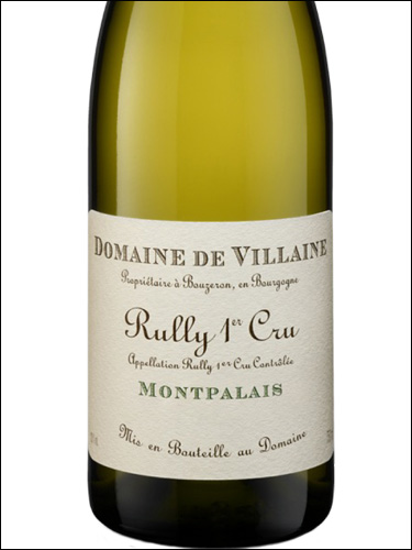фото Domaine de Villaine Rully Premier Cru Montpalais AOC Домен де Виллен Рюли Премье Крю Монпале Франция вино белое