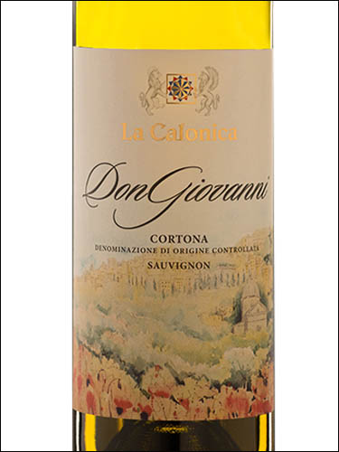 фото La Calonica Don Giovanni Sauvignon Blanc Cortona DOC Ла Калоника Дон Джованни Совиньон Блан Кортона Италия вино белое