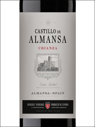 фото вино Bodegas Piqueras Castillo de Almansa Tinto Crianza Almansa DO 