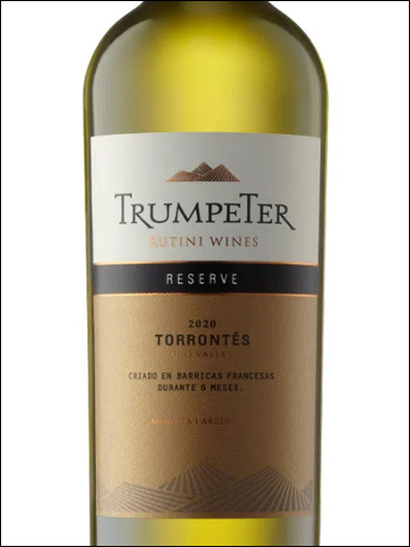 фото Rutini Wines Trumpeter Reserve Torrontes Рутини Вайнс Трумпетер Резерв Торронтес Аргентина вино белое