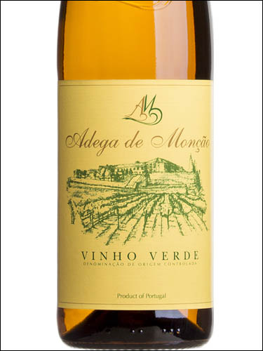 фото Adega de Moncao Branco Vinho Verde DOC  Адега де Монсао Бранко (Белое) Винью Верде ДОК  Португалия вино белое