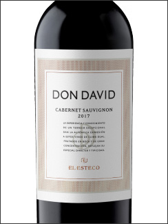 фото El Esteco Don David Cabernet Sauvignon Эль Эстеко Дон Дэвид Каберне Совиньон Аргентина вино красное