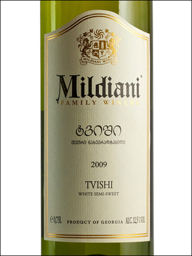 фото Mildiani Tvishi Милдиани Твиши Грузия вино белое