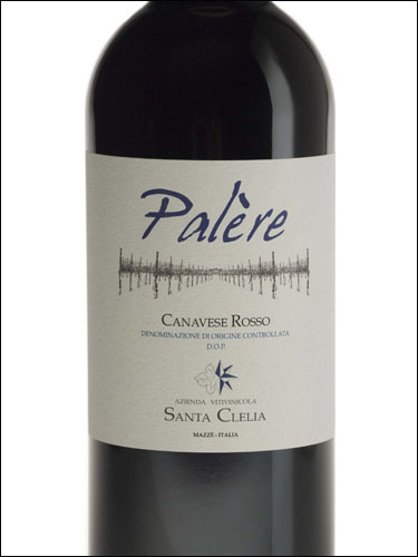 фото Santa Clelia Palere Canavese Rosso DOC Санта Клелия Палере Канавезе Россо Италия вино красное