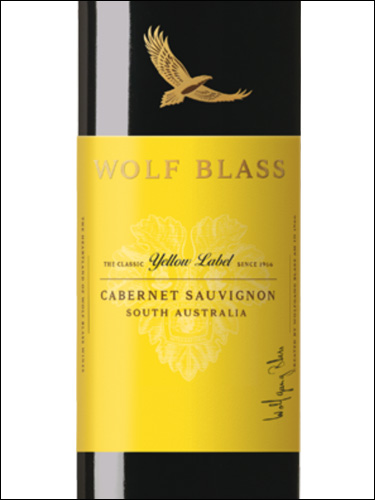 фото Wolf Blass Yellow Label Cabernet Sauvignon South Australia Вольф Бласс Йеллоу Лейбл Каберне Совиньон Южная Австралия Австралия вино красное
