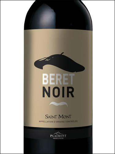 фото Plaimont Beret Noir Rouge Saint-Mont AOP Плеймон Бере Нуар Руж Сен-Мон Франция вино красное