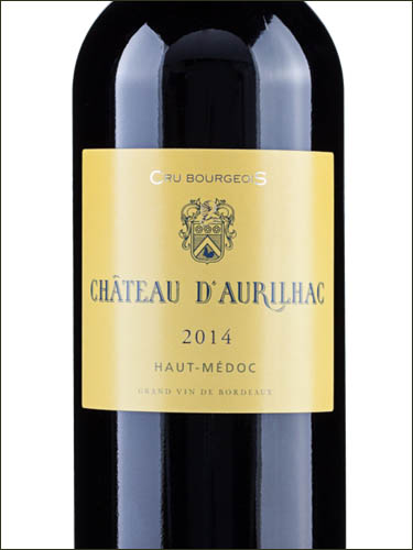 фото Chateau d'Aurilhac Cru Bourgeois Haut-Medoc AOC Шато д'Ориляк Крю Буржуа О-Медок АОС Франция вино красное