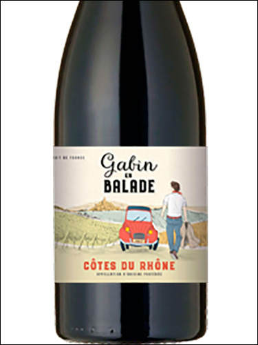 фото Gabin en Balade Cotes du Rhone Rouge AOC Габен ан Балад Кот дю Рон Руж Франция вино красное
