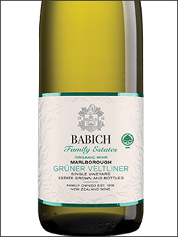 фото Babich Family Estates Headwaters Organic Gruner Veltliner Marlborough Бабич Фэмили Истейт Хэдуотерс Органик Грюнер Вельтлинер Мальборо Новая Зеландия вино белое
