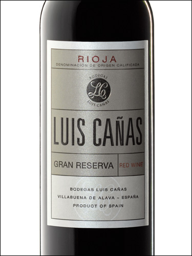 фото вино Luis Canas Gran Reserva Rioja DOCa 