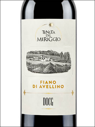 фото Tenuta del Meriggio Fiano di Avellino DOCG Тенута дель Мериджио Фиано ди Авеллино Италия вино белое