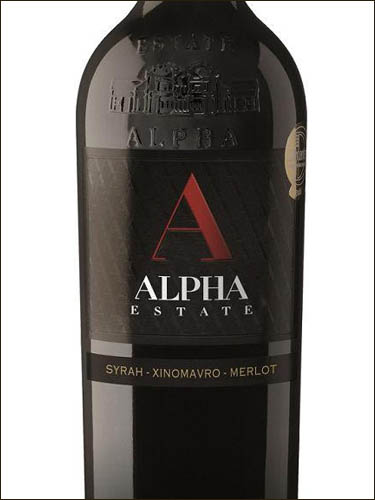 фото Alpha Estate Red Syrah-Merlot-Xinomavro Florina PGI Альфа-Эстейт Ред Сира-Мерло-Ксиномавро Флорина Греция вино красное