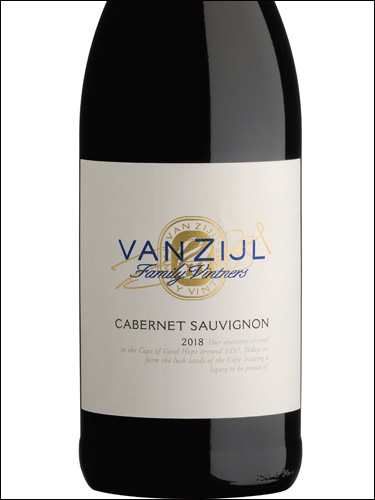 фото Van Zijl Cabernet Sauvignon Ван Зейл Каберне Совиньон ЮАР вино красное