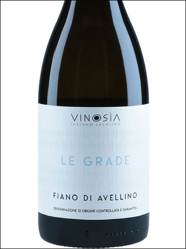 фото Vinosia Le Grade Fiano di Avellino DOCG Винозия Ле Граде Фиано ди Авеллино ДОКГ Италия вино белое