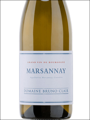 фото Domaine Bruno Clair Marsannay Blanc AOC Домен Бруно Клер Марсане Блан Франция вино белое