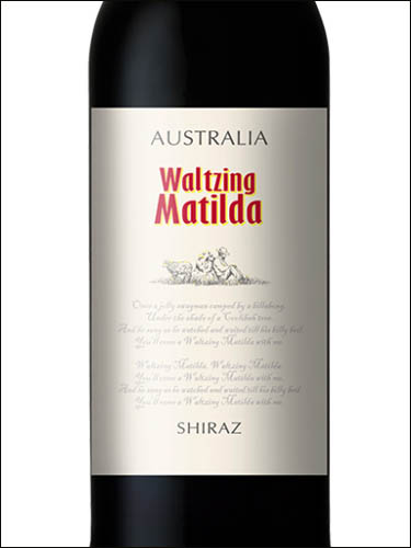 фото Waltzing Matilda Shiraz Australia Вольтсинг Матильда Шираз Австралия вино красное