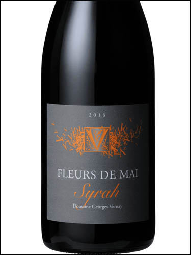 фото Domaine Georges Vernay Fleurs de Mai Syrah Домен Жорж Верне Флёр де Ме Сира Франция вино красное