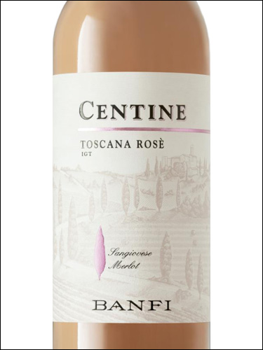 фото Banfi Centine Rose Toscana IGT Банфи Чентине Розе Тоскана Италия вино розовое