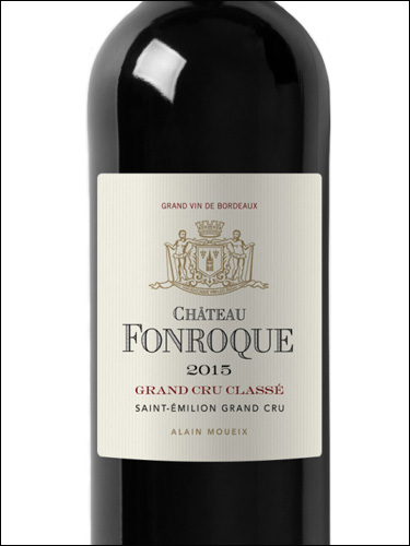 фото Chateau Fonroque Grand Cru Classe Saint-Emilion Grand Cru AOC Шато Фонрок Сент-Эмильон Гран Крю Франция вино красное