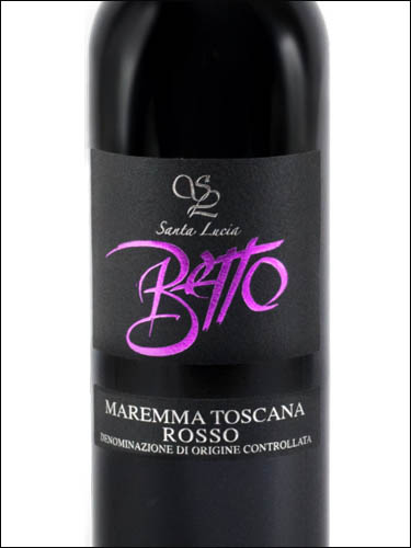 фото Santa Lucia Betto Rosso Maremma Toscana DOC Санта Лючия Бетто Россо Маремма Тоскана Италия вино красное