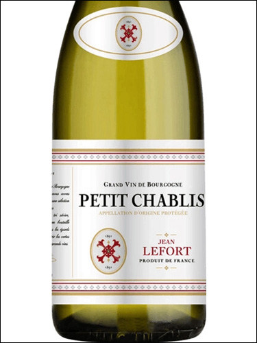 фото Jean Lefort Petit Chablis AOP Жан Лефор Пти Шабли Франция вино белое