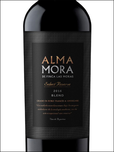фото Finca Las Moras Alma Mora Select Reserve Blend Финка Лас Морас Альма Мора Селект Резерв Бленд Аргентина вино красное
