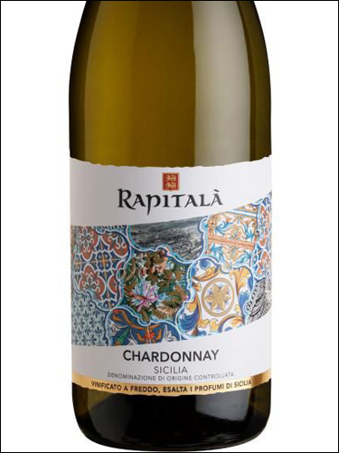 фото Rapitala Chardonnay Sicilia DOC Рапитала Шардоне Сицилия Италия вино белое