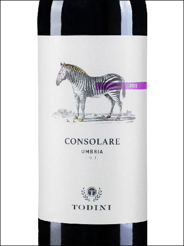 фото Todini Consolare Umbria Rosso IGT Тодини Косоларе Умбрия Россо Италия вино красное