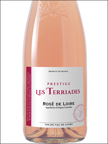 фото Prestige Les Terriades Rose de Loire AOC Престиж Ле Террьяд Розе де Луар Франция вино розовое