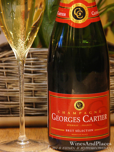 фото Champagne Georges Cartier Brut Selection Шампанское Жорж Картье Брют Селексьон Франция вино белое