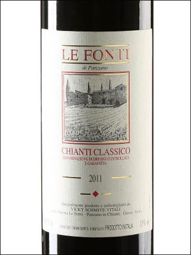 фото Le Fonti Chianti Classico DOCG Ле Фонти Кьянти Классико Италия вино красное