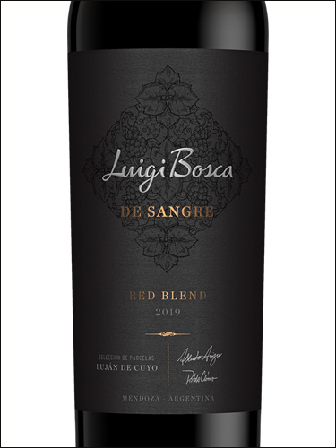 фото Luigi Bosca De Sangre Red Blend Луиджи Боска Де Сангре Ред Бленд Аргентина вино красное