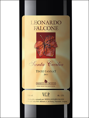 фото Leonardo Falcone Santa Cecilia Tannat Леонардо Фальконе Санта Сесилия Таннат Уругвай вино красное