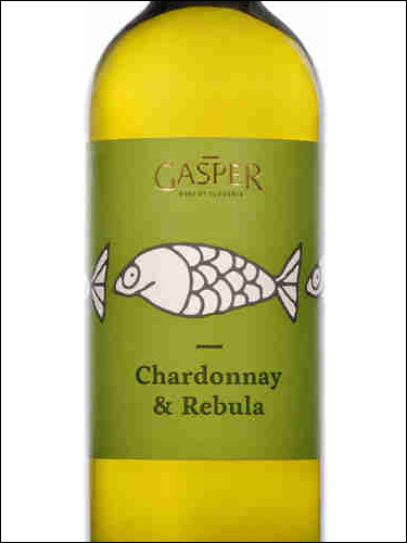 фото Gasper Chardonnay & Rebula Гашпер Шардоне & Ребула Словения вино белое