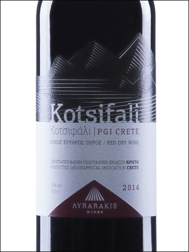 фото Lyrarakis Wines Kotsifali Crete PGI Лираракис Вайнс Коцифали Крит Греция вино красное