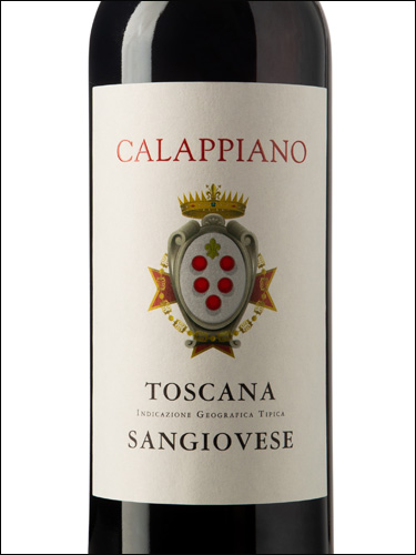фото Calappiano Sangiovese Toscana Rosso IGT Калаппьяно Санджовезе Тоскана Россо Италия вино красное