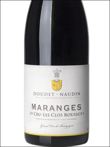 фото Doudet Naudin Les Clos Roussots Maranges 1er Cru AOC Дуде Ноден Ле Кло Русотс Маранж Премье Крю Франция вино красное