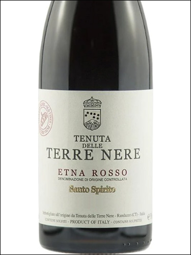 фото Tenuta delle Terre Nere Santo Spirito Etna Rosso DOC Тенута делле Терре Нере Санто Спирито Этна Россо Италия вино красное