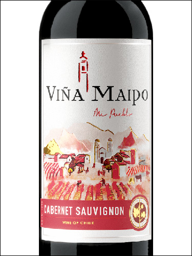 фото Vina Maipo Mi Pueblo Cabernet Sauvignon Винья Майпо Ми Пуэбло Каберне Совиньон Чили вино красное