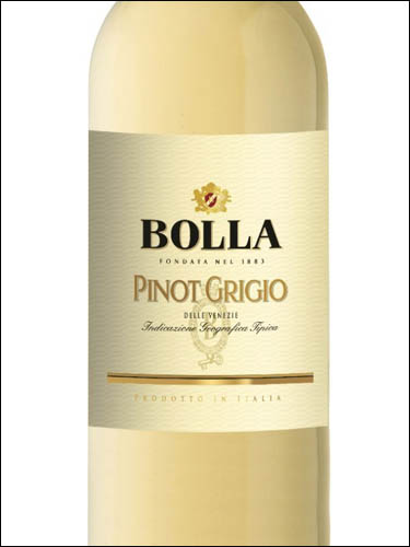 фото Bolla Pinot Grigio delle Venezie IGT Болла Пино Гриджио деле Венеция Италия вино белое
