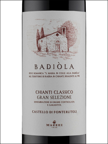 фото Mazzei Badiola Chianti Classico Gran Selezione DOCG Маццеи Бадиола Кьянти Классико Гран Селеционе Италия вино красное