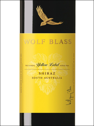 фото Wolf Blass Yellow Label Shiraz South Australia Вольф Бласс Йеллоу Лейбл Шираз Южная Австралия Австралия вино красное