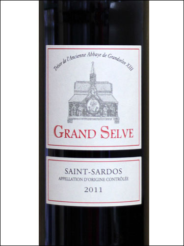фото Grand Selve Saint-Sardos AOC Гран Сельв Сен-Сардо Франция вино красное