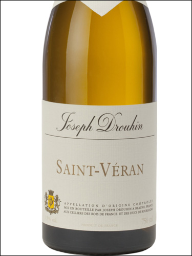 фото Joseph Drouhin Saint-Veran AOC Жозеф Друэн Сен-Веран Франция вино белое