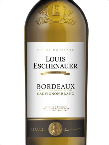 фото Louis Eschenauer Sauvignon Blanc Bordeaux AOC Луи Эшенауэр Совиньон Блан Бордо Франция вино белое