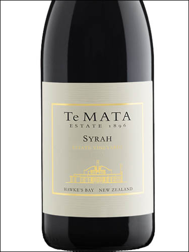 фото Te MATA Estate Vineyards Syrah Hawke’s Bay Те МАТА Эстейт Виньярдс Сира Хокс Бей Новая Зеландия вино красное