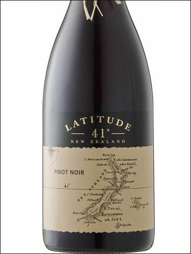 фото Latitude 41 Pinot Noir Латитюд 41 Пино Нуар Новая Зеландия вино красное