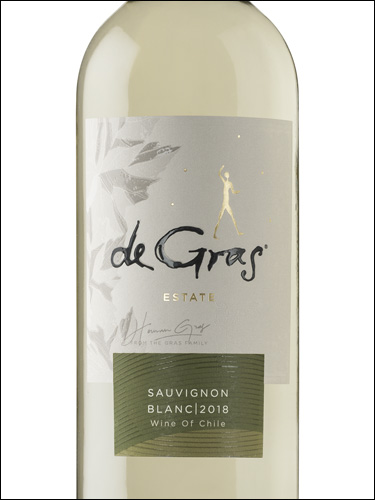 фото de Gras Estate Sauvignon Blanc Central Valley DO де Грас Истейт Совиньон Блан Центральная Долина Чили вино белое