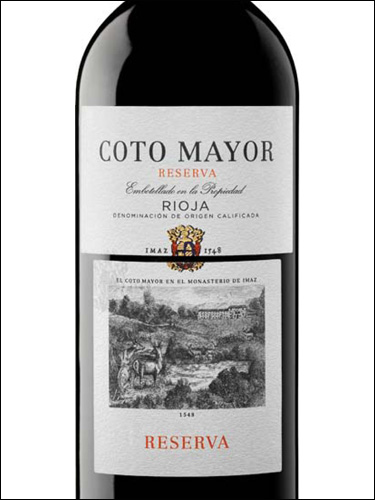 фото вино Coto Mayor Reserva Rioja DOCa 