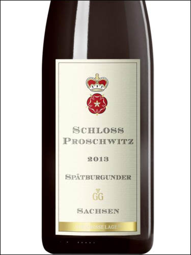 фото Weingut Schloss Proschwitz Spatburgunder GG Вайнгут Шлосс Прошвиц Шпетбургундер ГГ Германия вино красное